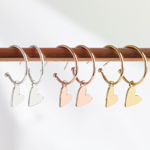 Hanging Heart Earrings