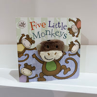 Five Little Monkeys Chunky Finger Puppet Book