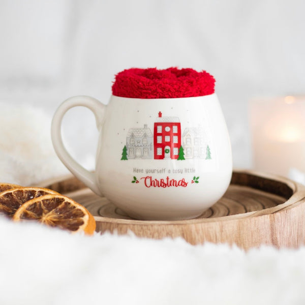Cosy Little Christmas Mug & Sock Set