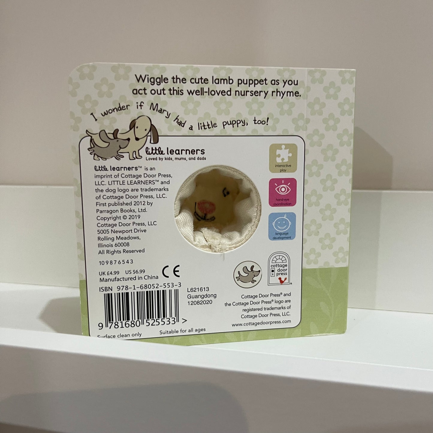 Mary Little Lamb Chunky Finger Puppet Book