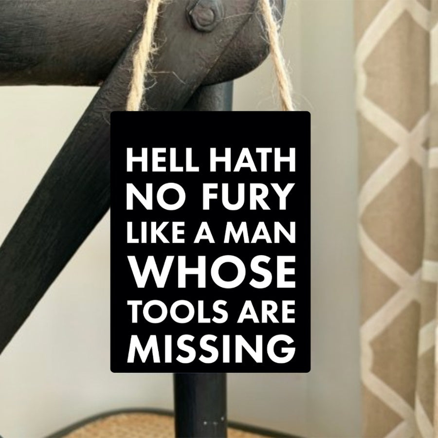 Missing Tools Mini Sign