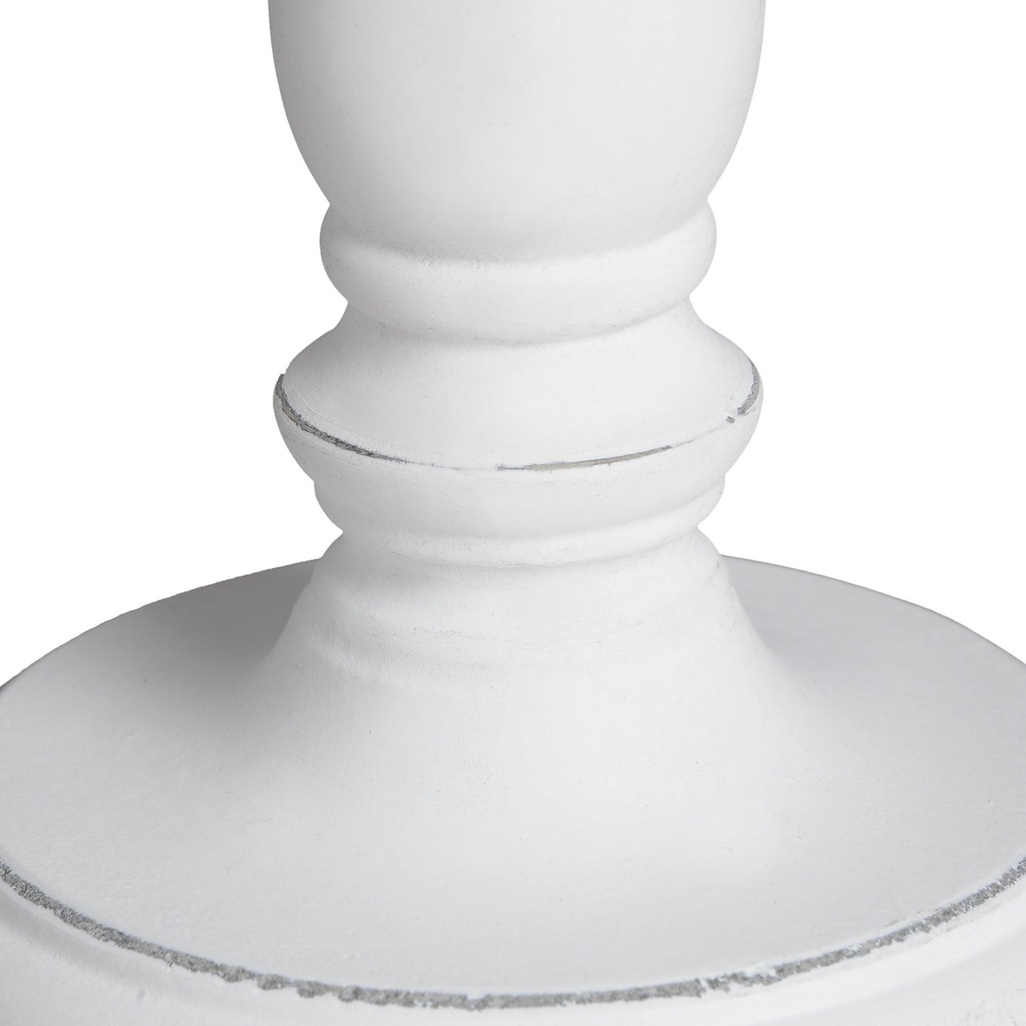 Small White Wooden Table Lamp
