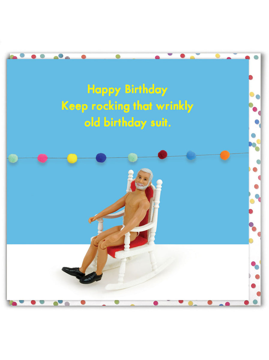 Birthday Suit Birthday Card The Grey Corner