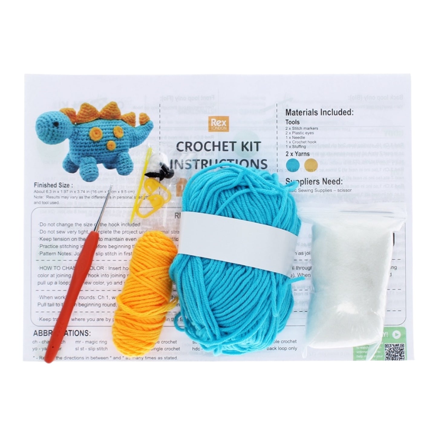 Crochet Dinosaur Kit