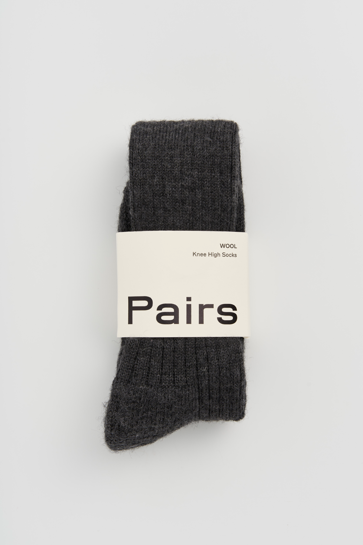 Storm Grey Wool Knee High Socks: Storm Grey / Small (UK 4-7)