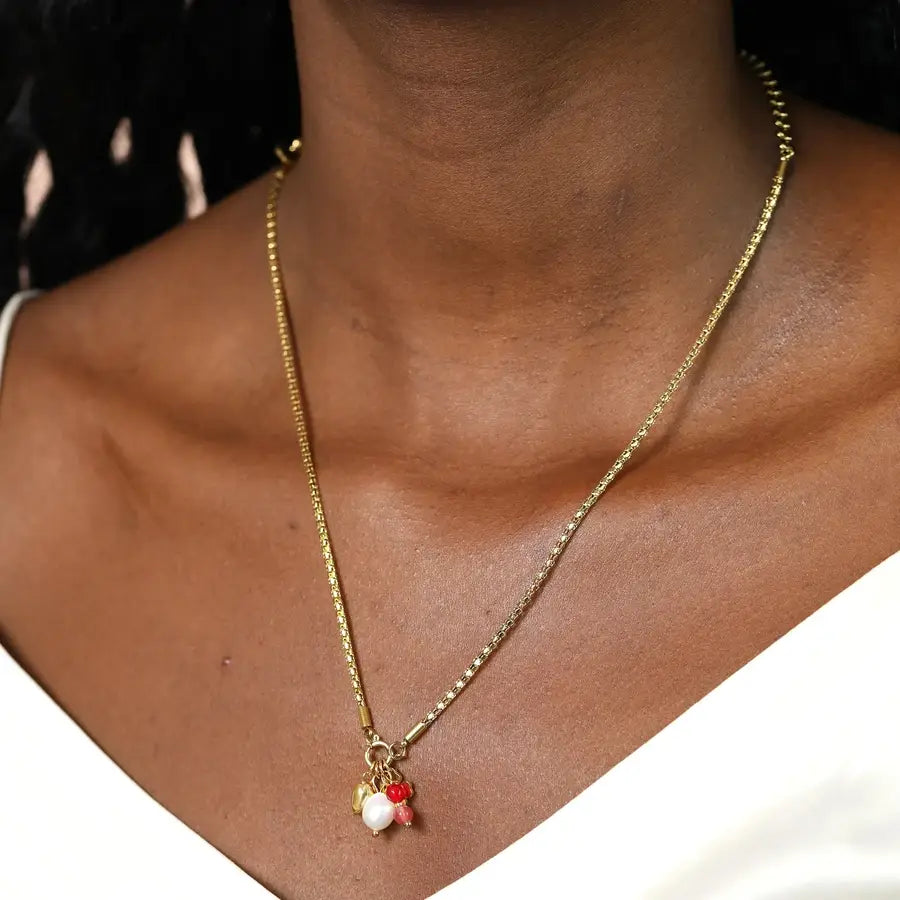 Clover & Barrel Charm Necklace