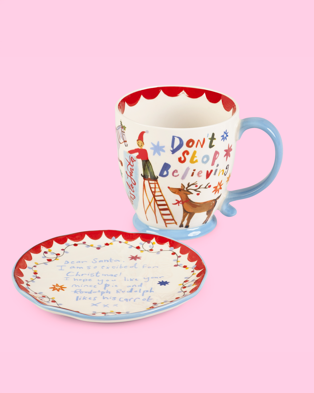 Dear Santa Mug & Snack Plate
