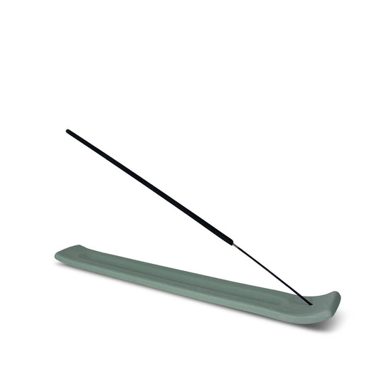 Ceramic Incense Ski: Peacock Green