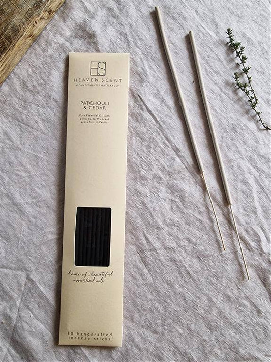 10 Patchouli & Cedar Incense Sticks