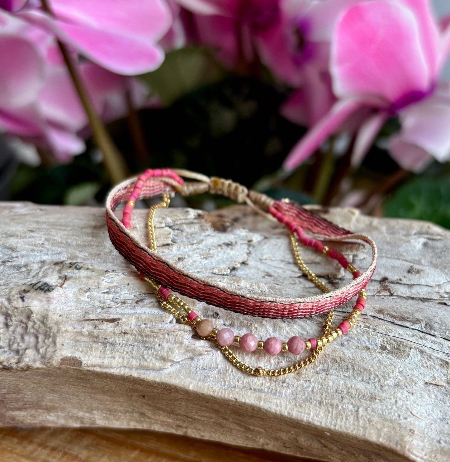 Miyuki Multi Strand Adjustable Bracelets - Green OR80
