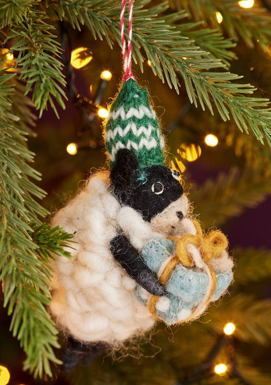 Felt Black Sheep Decoration