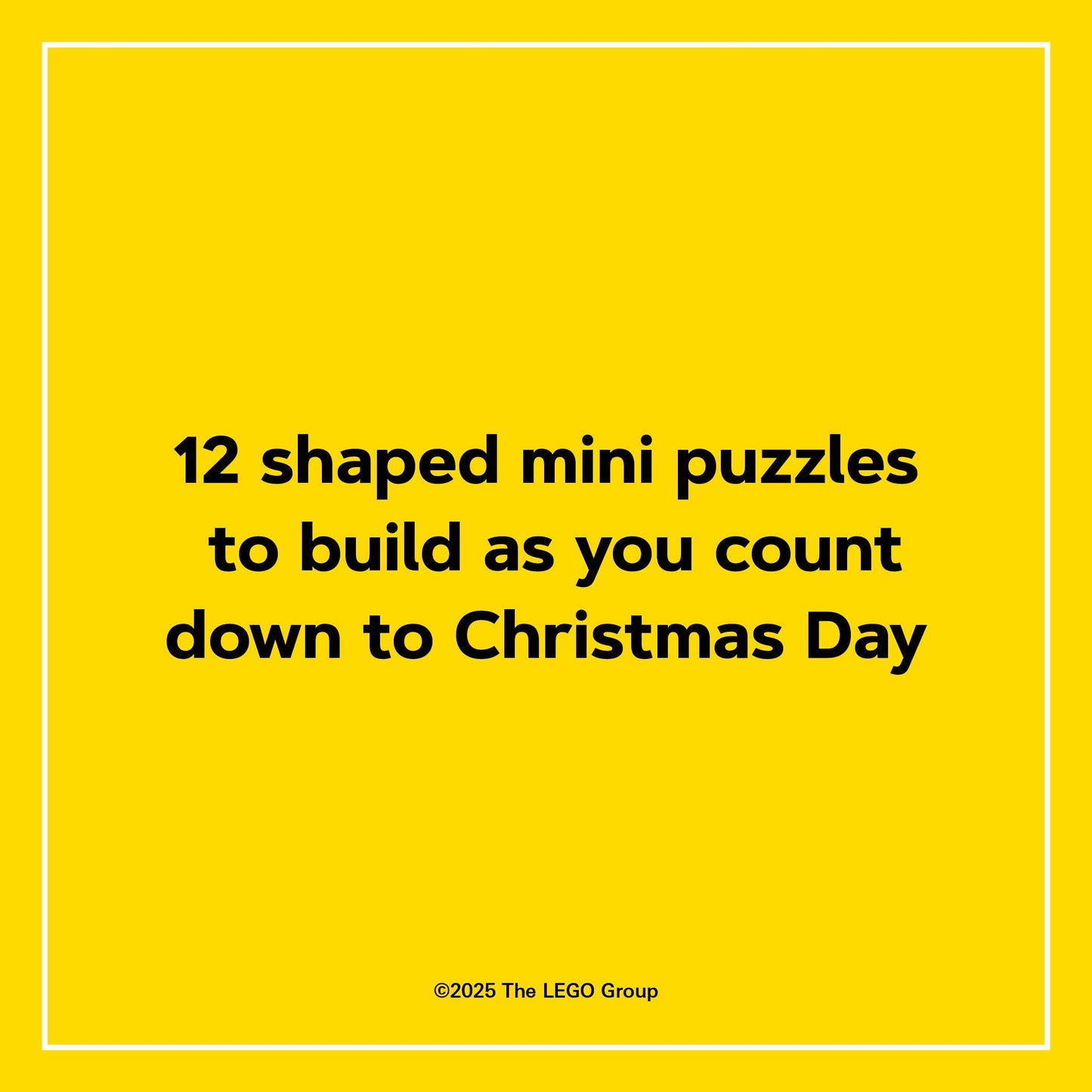 LEGO Countdown to Christmas Puzzles - 12 Days of Minifigure Advent Puzzles