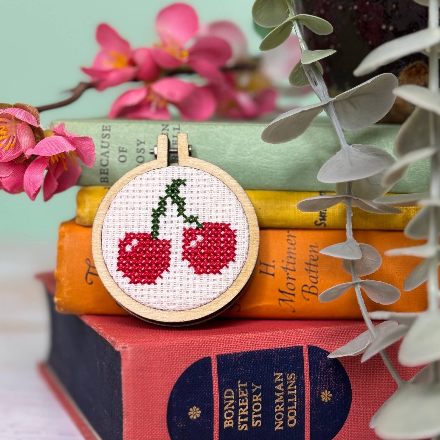 I Love You Cherry Much! Mini Matchbox Cross Stitch Kit