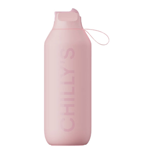 Chilly’s Bottle 1L - Series 2 Flip Bottle Blush Pink