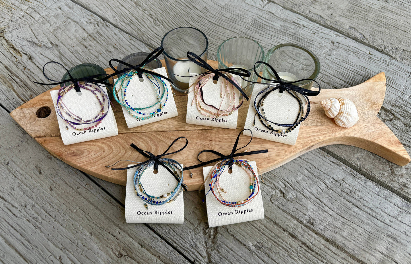 Japanese Miyuki Bracelet Set of 3 Turquoise OR63