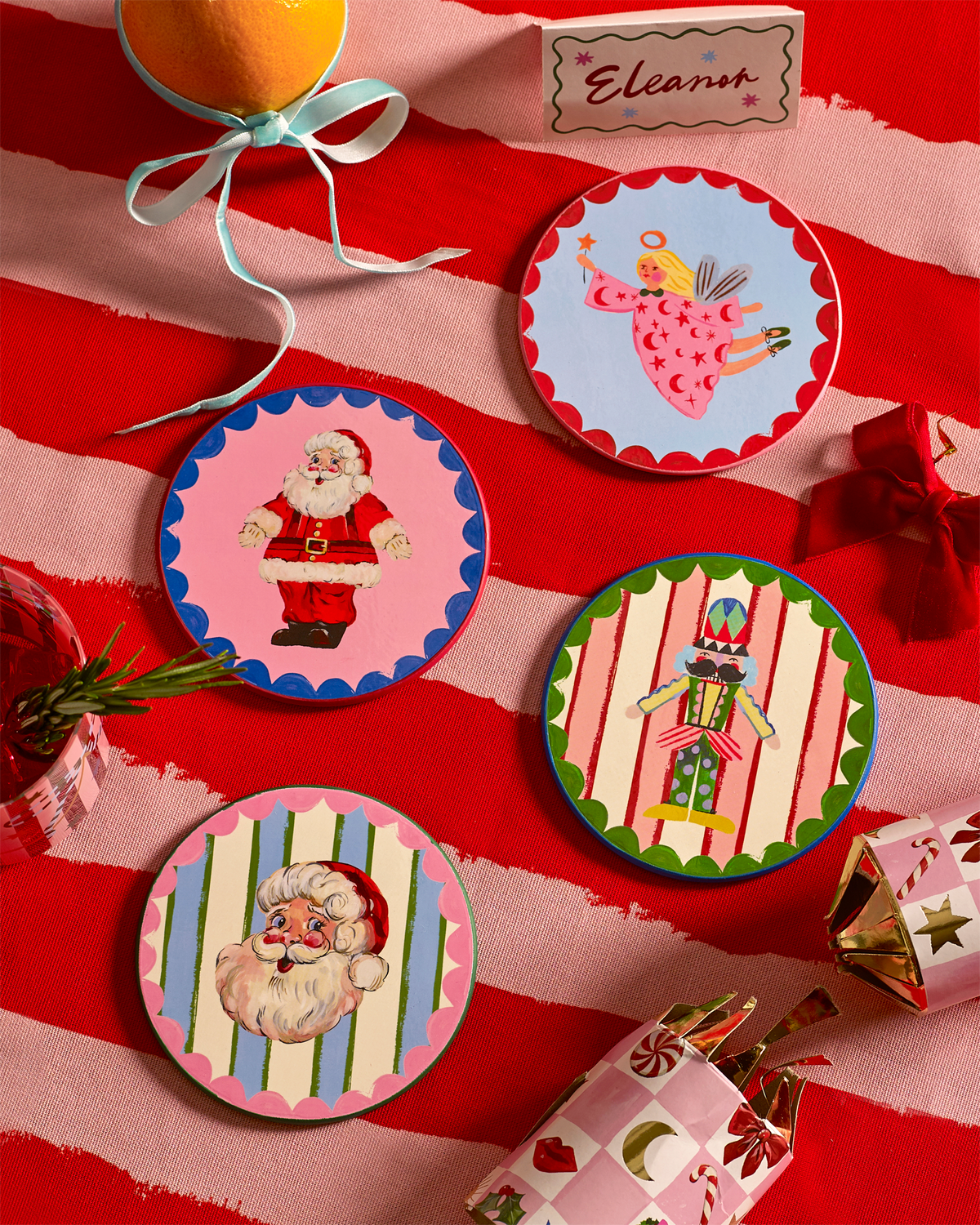 Christmas Merry Icons Coasters - Set Of 4