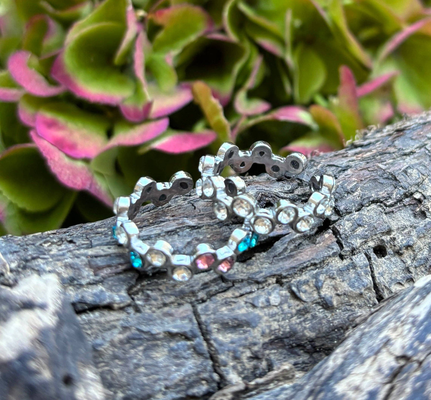 18ct Gold Plated Cubic Zirconia Stackable Ring - Gold Clear Cubic Zirconia OR50