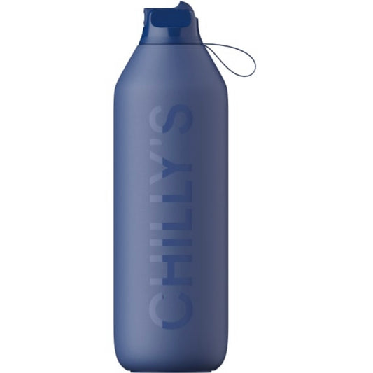 Chilly’s Bottle 1L - Series 2 Flip Bottle Whale Blue