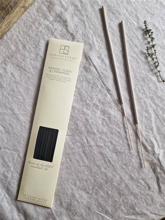 10 Orange, Clove & Cinnamon Incense Sticks