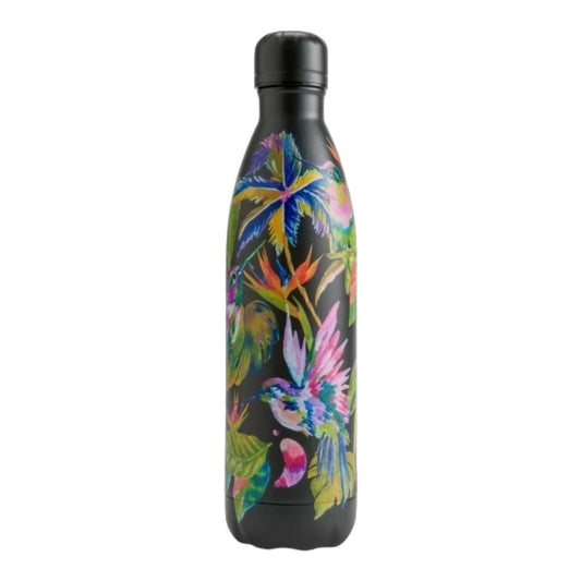 Chilly's Reusable Water Bottle 750ml, Tropical Midnight Jungle