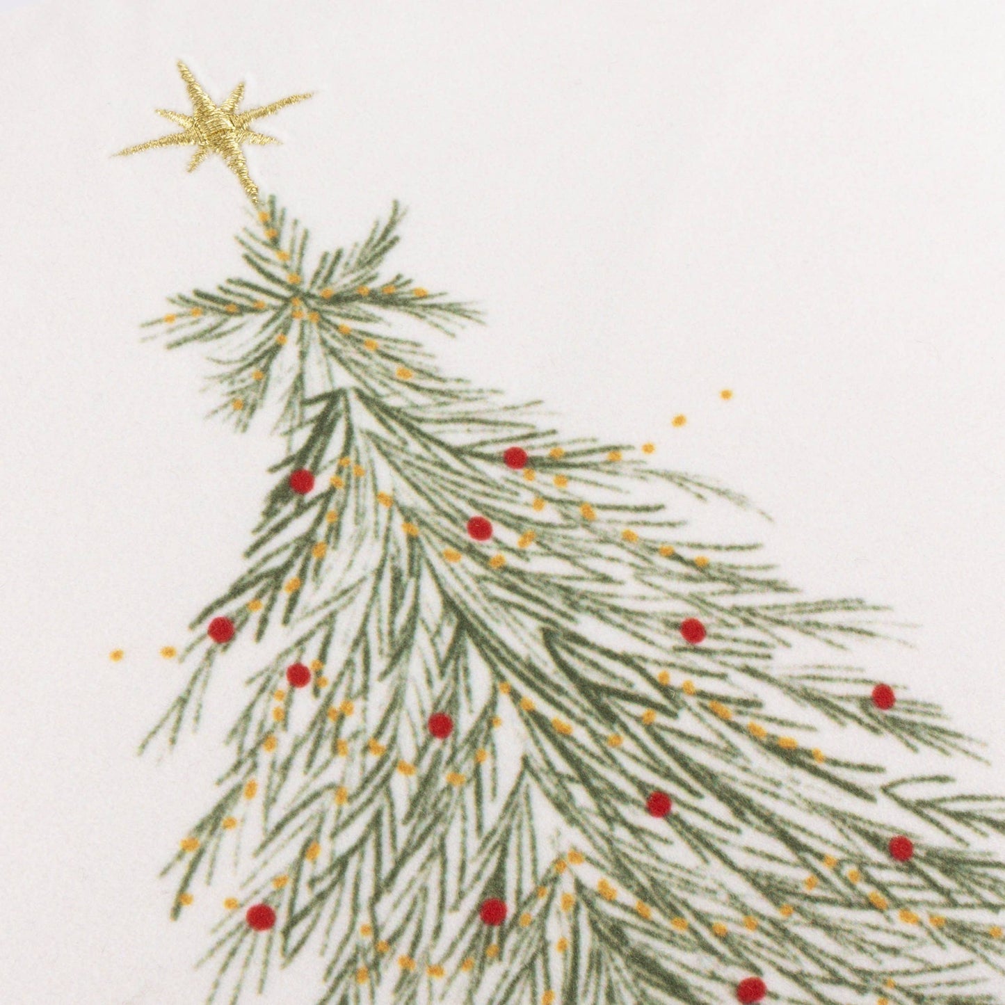 Twinkling Tree Trio Embroidered Cushion 30 x 50cm