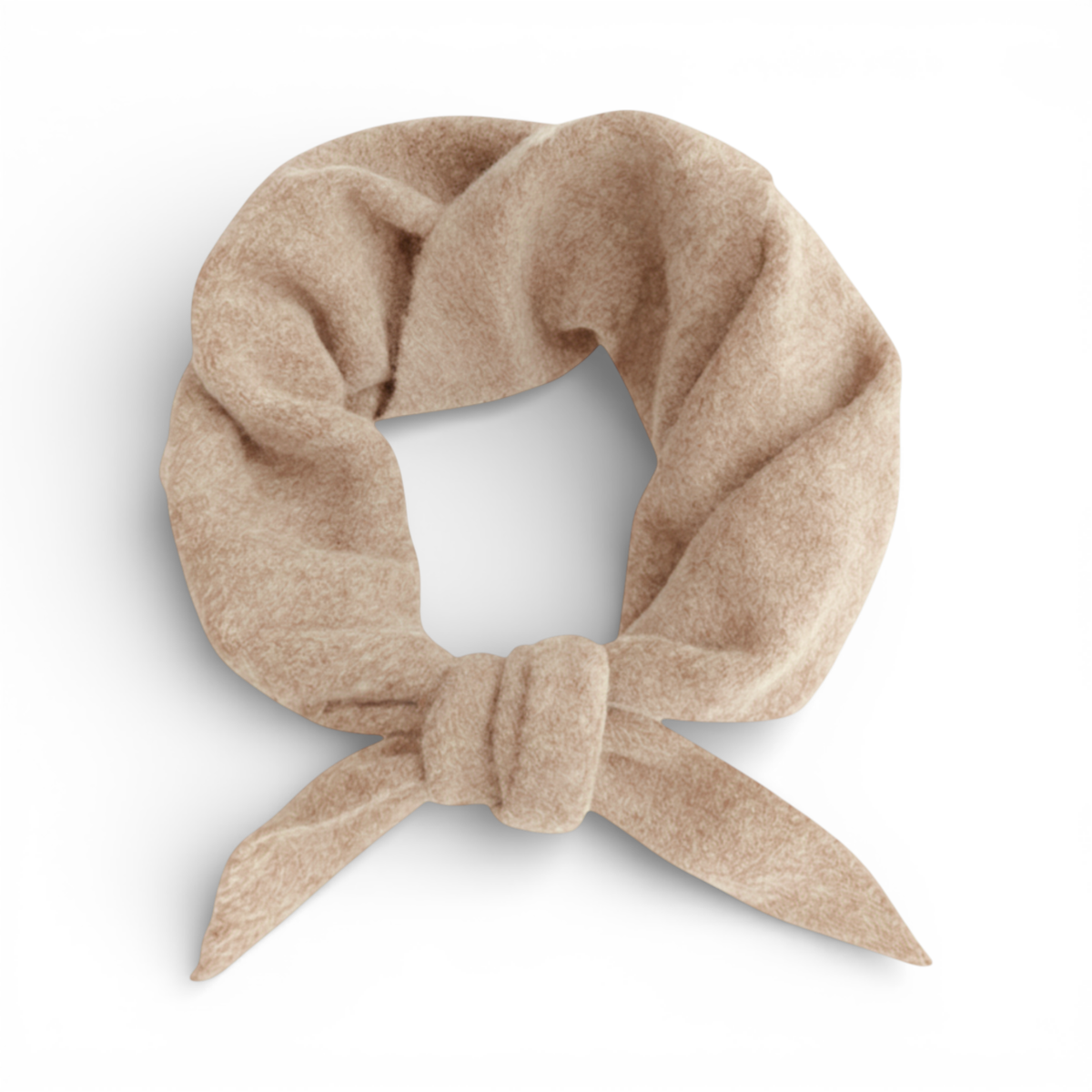Plain Wool Blend Light Weight Triangle Neck Scarf: Burgundy