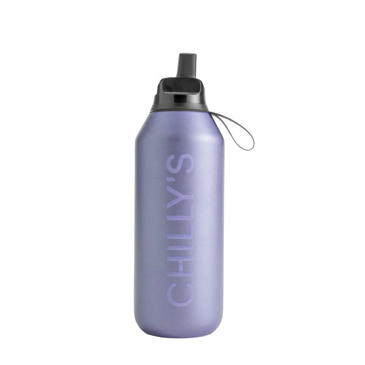 Chilly’s Bottle 500ml - Series 2 Flip Bottle Metallic Lavender