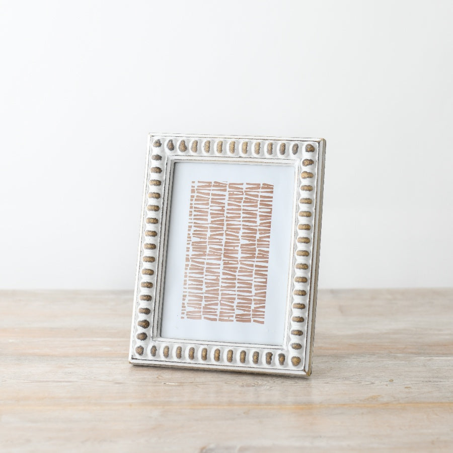 White Rustic Photo Frame
