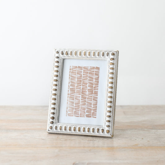 White Rustic Photo Frame