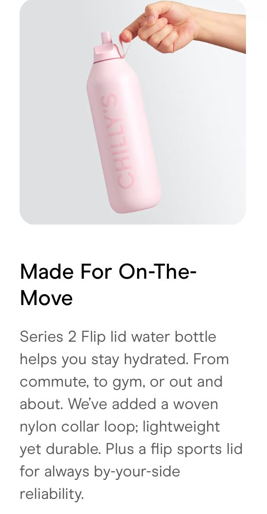 Chilly’s Bottle 500ml - Series 2 Flip Bottle Abyss Black
