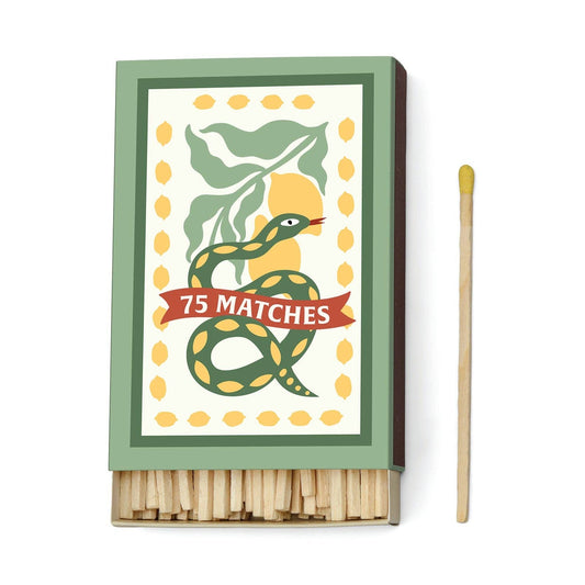 Snake Yellow Boxed Matches - 75 matches
