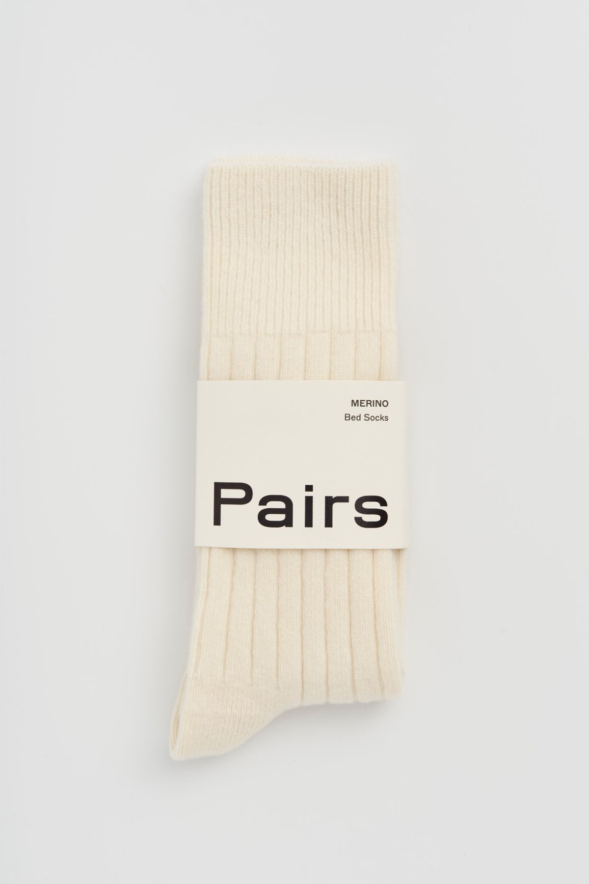 Clotted Cream Merino Bed Socks - UK 4-8