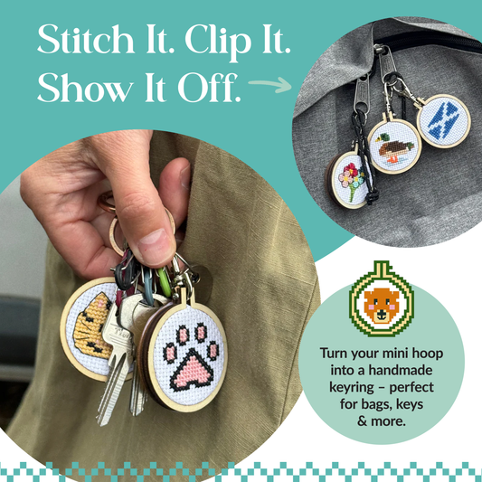 Happy Mother's Day (Heart) Mini Matchbox Cross Stitch Kit