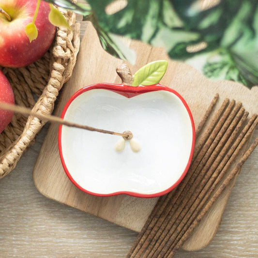Apple Ceramic Incense Stick Holder