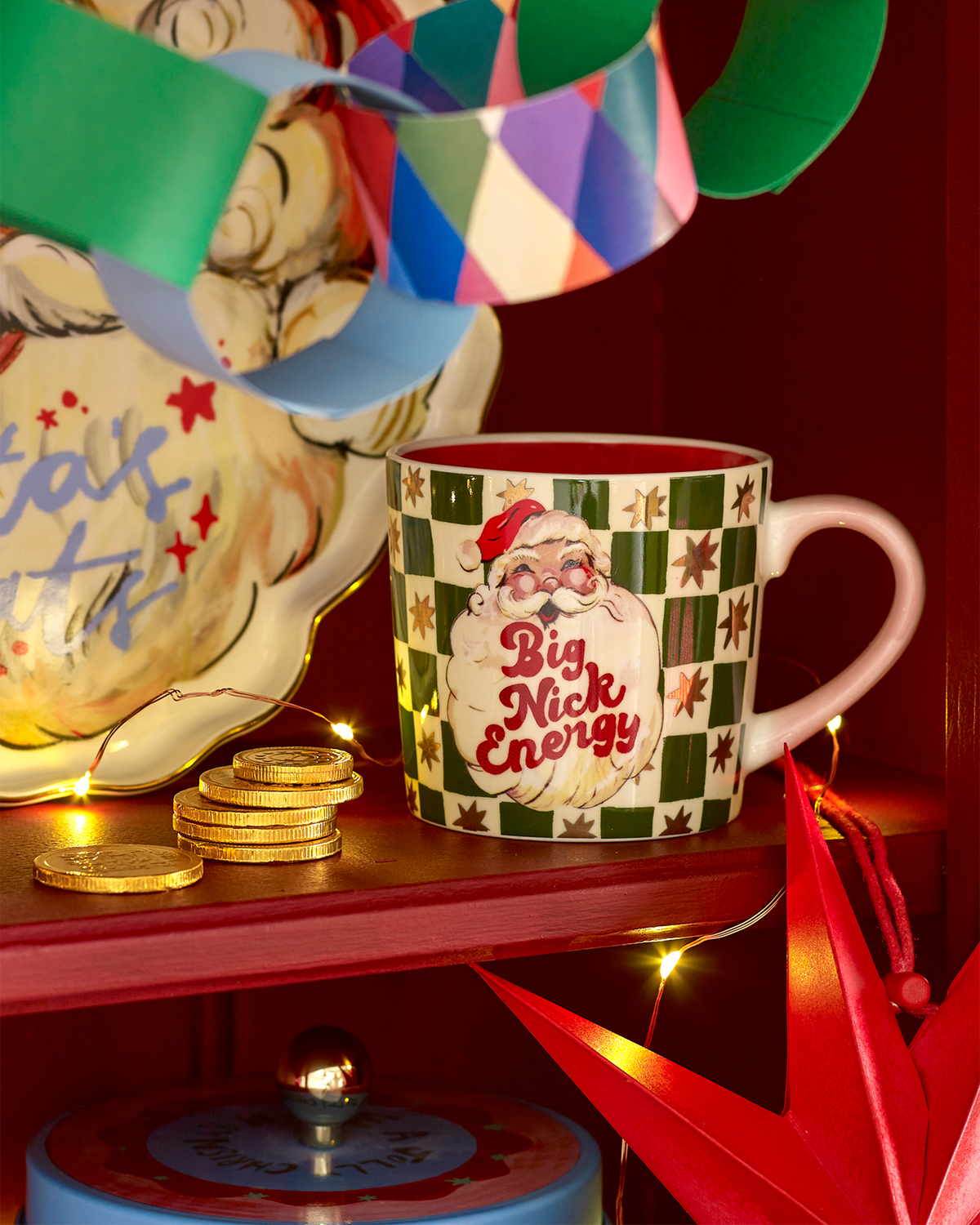 Big Nick Energy Checkerboard Mug