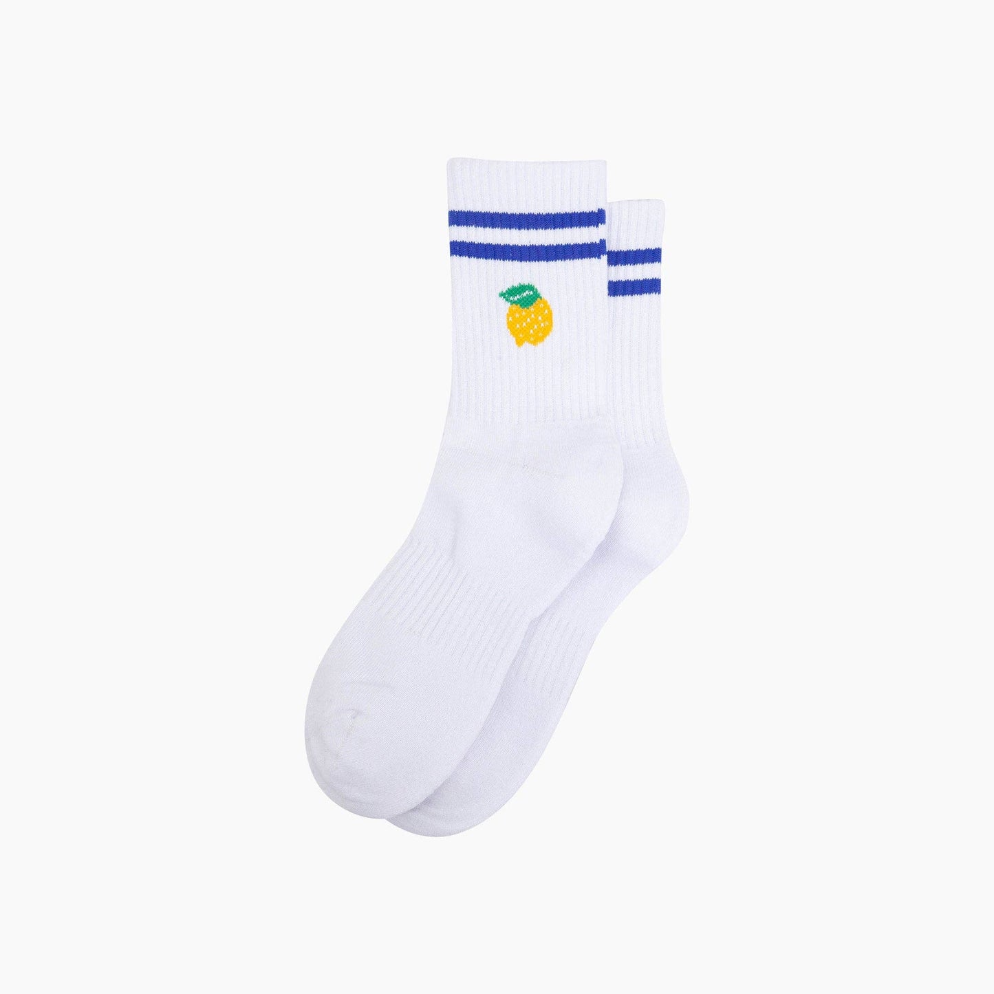 Lemon Organic Cotton Sports Socks in White: UK 3-7 | EU 36-40 | US 5-9