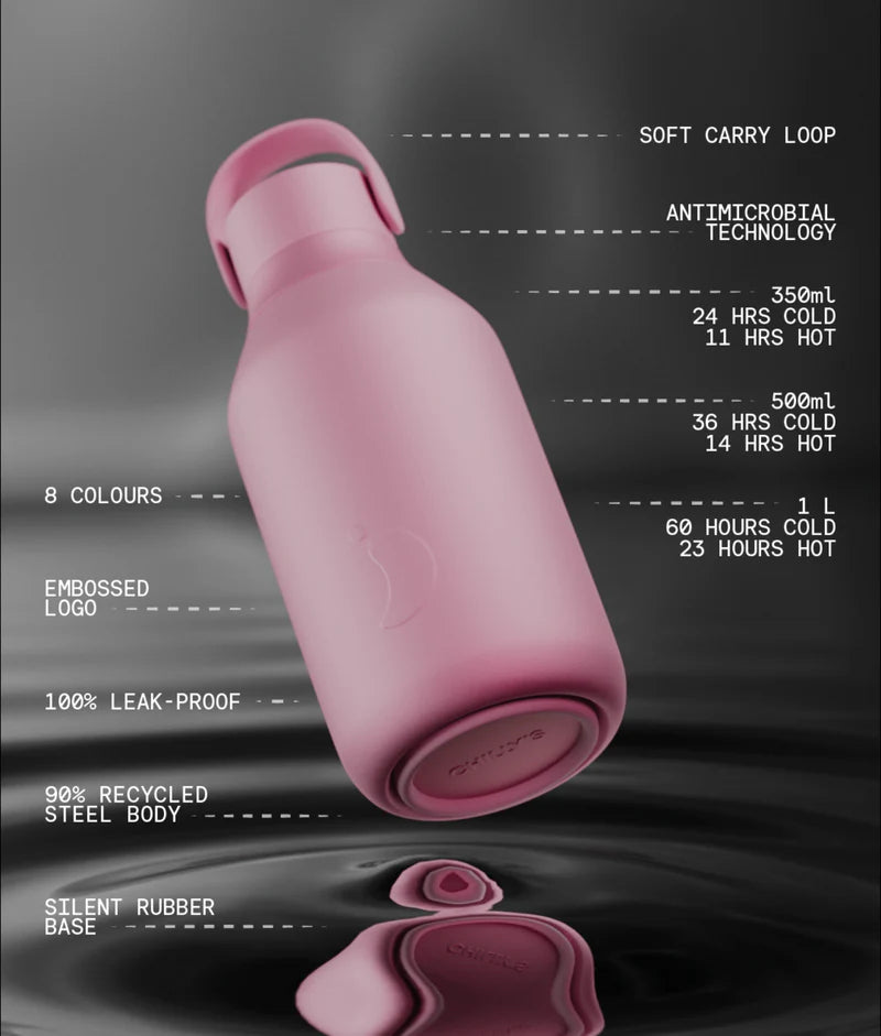 Chillys S3 Lotus Pink 350ml Water Bottle