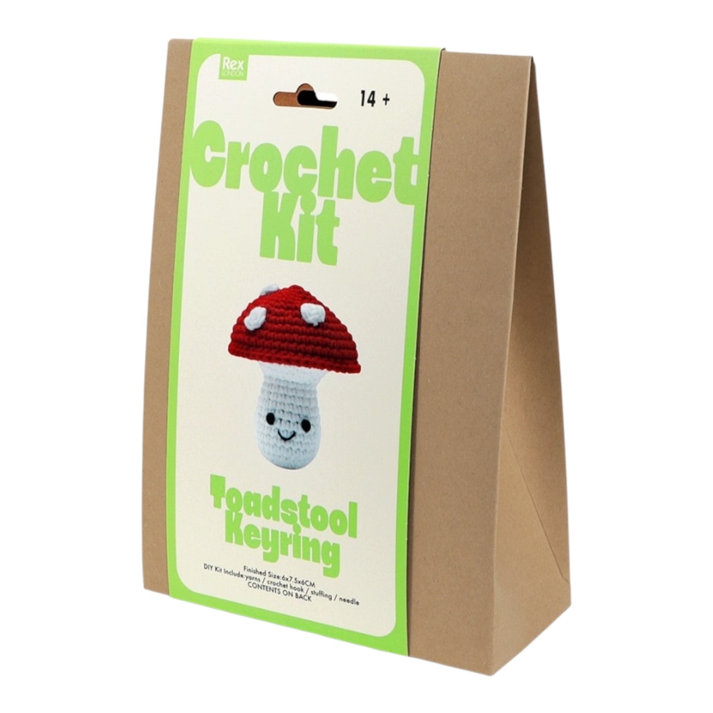 Crochet Mushroom Keyring Kit