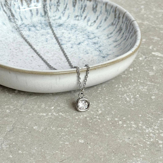 Tarnish Resistant Classic Silver Necklace. FB03