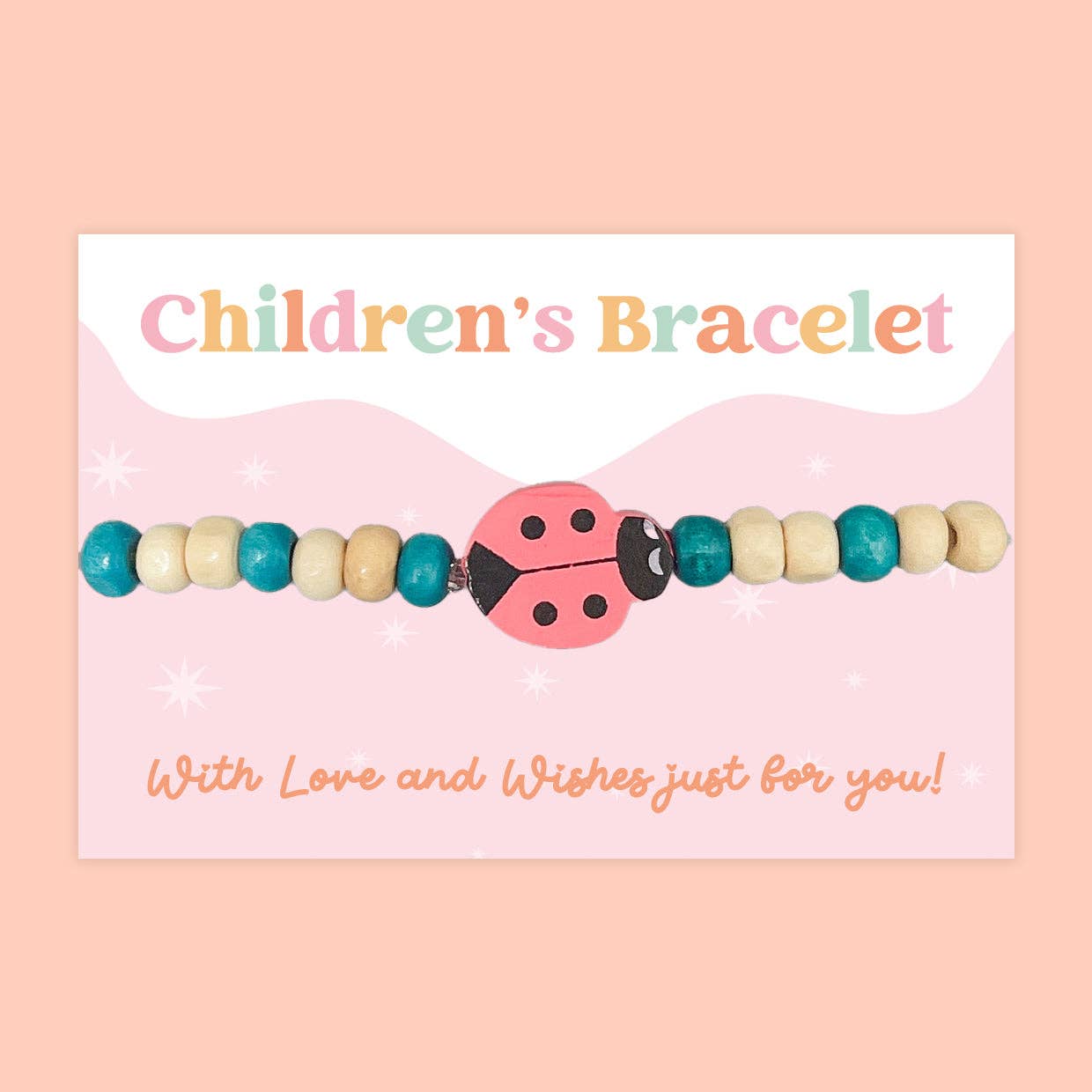 Ladybird - Children's Beaded Bracelet CB001