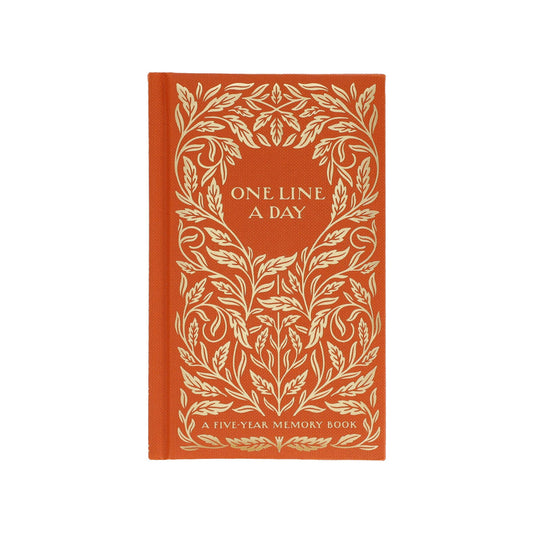 Gilded One Line a Day - A Five-Year Memory Book (Diary or Journal)