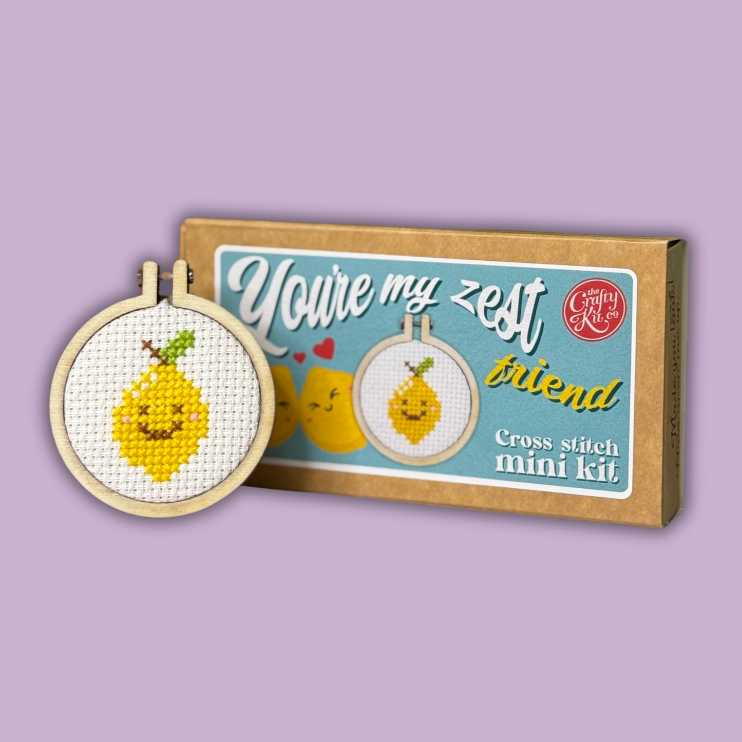 You're My Zest Friend Mini Matchbox Cross Stitch Kit