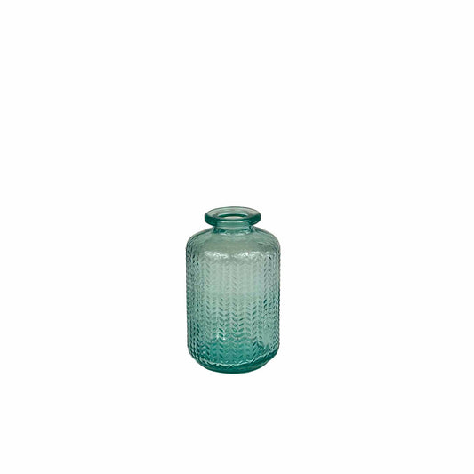 Glass Bottle - Herb Garden - Green/Blue