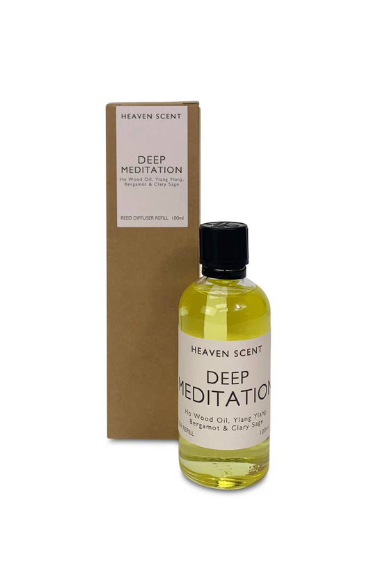 100ml Wellbeing Reed Diffuser Refil - Deep Meditation: Ho Wood Oil‚ Ylang Ylang‚ Bergamot & Clary Sage