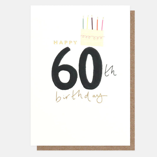 Cake 60th Birthday Card