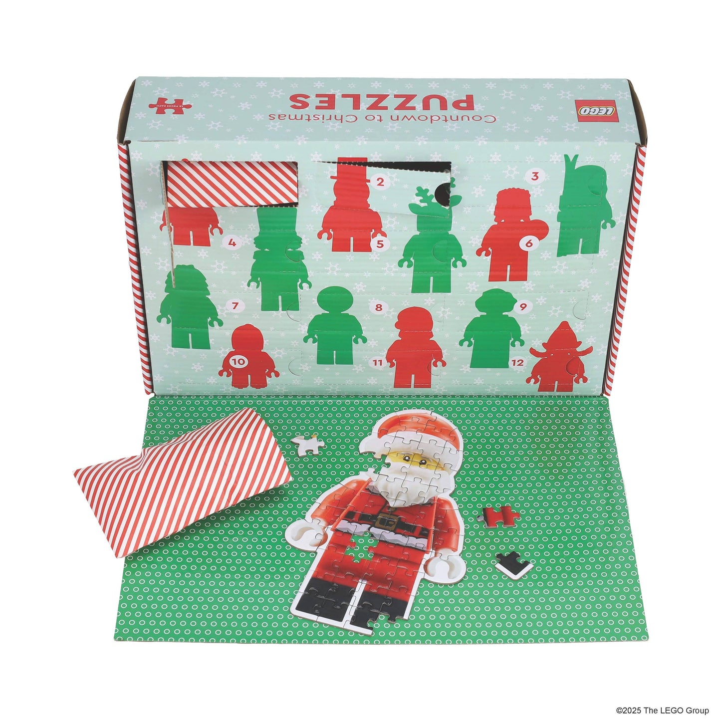 LEGO Countdown to Christmas Puzzles - 12 Days of Minifigure Advent Puzzles