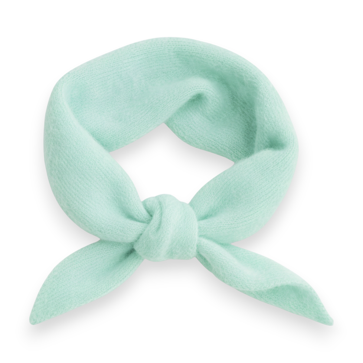Plain Wool Blend Light Weight Triangle Neck Scarf: Brown