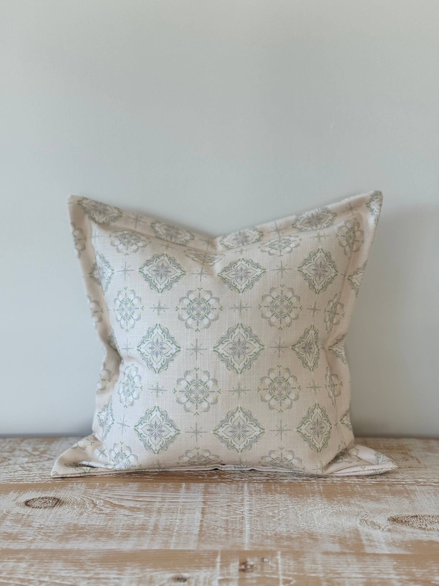 Orla Sage Print Flanged Edge Cushion 45x45cm