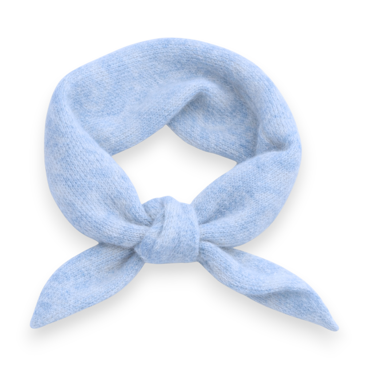 Plain Wool Blend Light Weight Triangle Neck Scarf: Brown