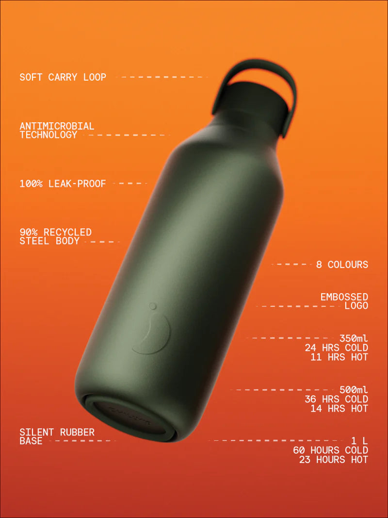 Chillys S3 Cargo Green 350ml Water Bottle